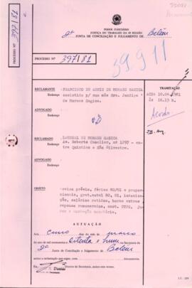 Processo n.º 397/1980, nº arquivamento 39911 (2ª JCJ)