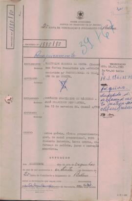 Processo n.º 1880/1980, nº arquivamento 39767 (2ª JCJ)