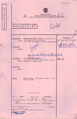 Processo n.º 1982/1983, arquivamento 46405