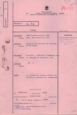 Processo n.º 604/83 arquivamento 74038