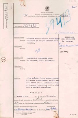 Processo n.º 1763/1980, nº arquivamento 39419 (2ª JCJ)