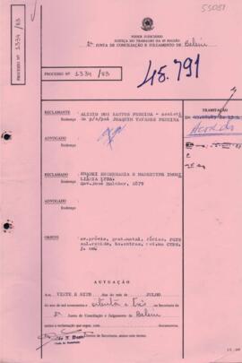 Processo n.º 1334/1983, arquivamento 45791